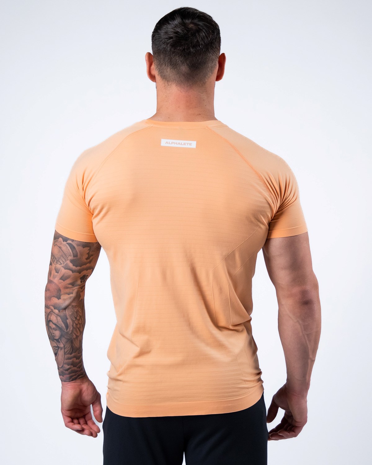 Alphalete High Performance Seamless Kurzes Sleeve Tee Koralle | MR4876032