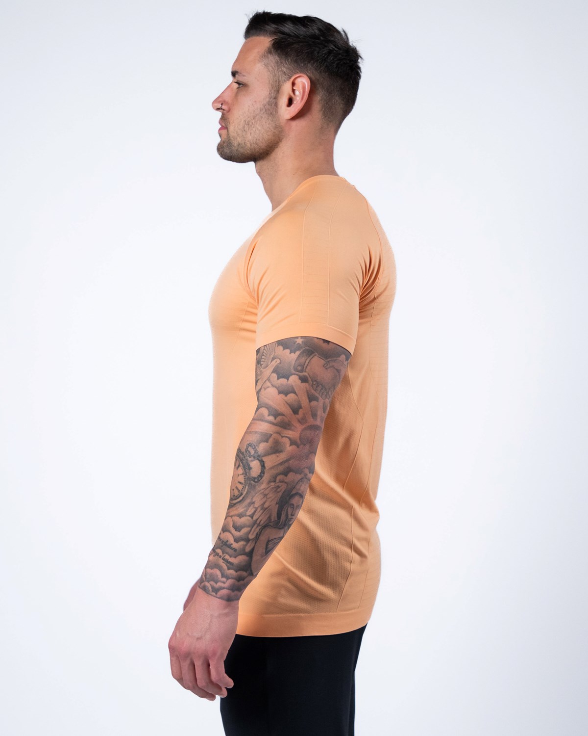 Alphalete High Performance Seamless Kurzes Sleeve Tee Koralle | MR4876032