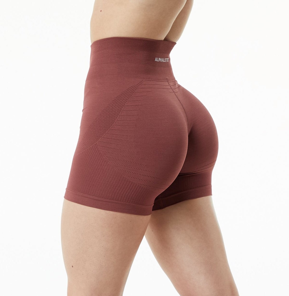 Alphalete High Performance Seamless Kurzes Gingerbread | NK6748352