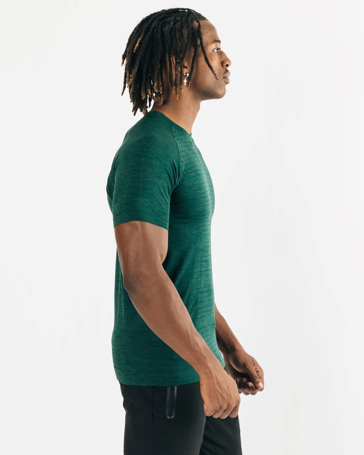 Alphalete High Performance Seamless Kurzes Sleeve Tee Darkest Pine | SU5147803