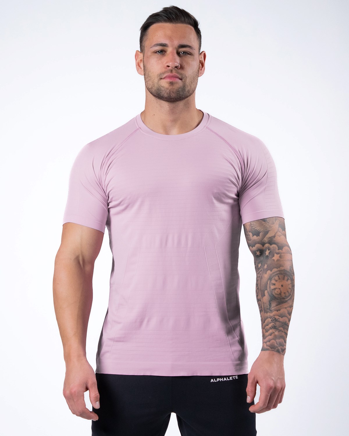 Alphalete High Performance Seamless Kurzes Sleeve Tee Bloom | ZS3268495