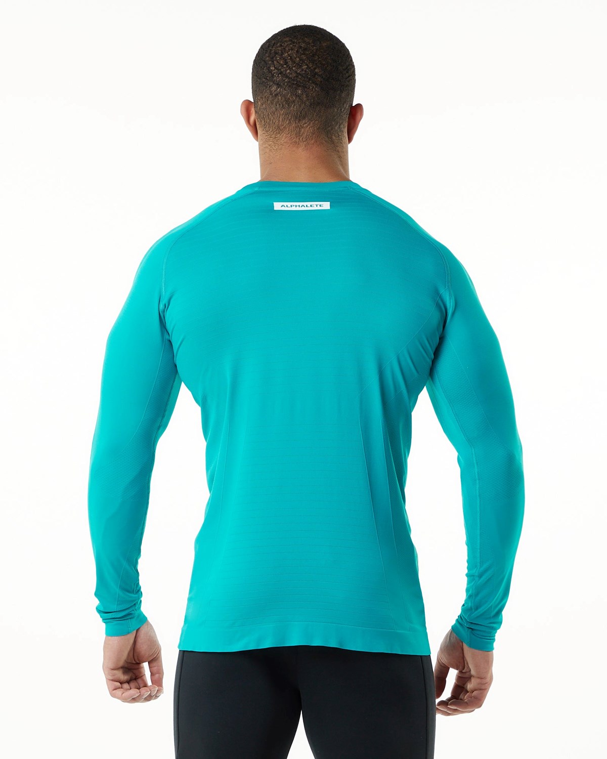 Alphalete High Performance Seamless Long Sleeve Tee Ocean | GM8396140