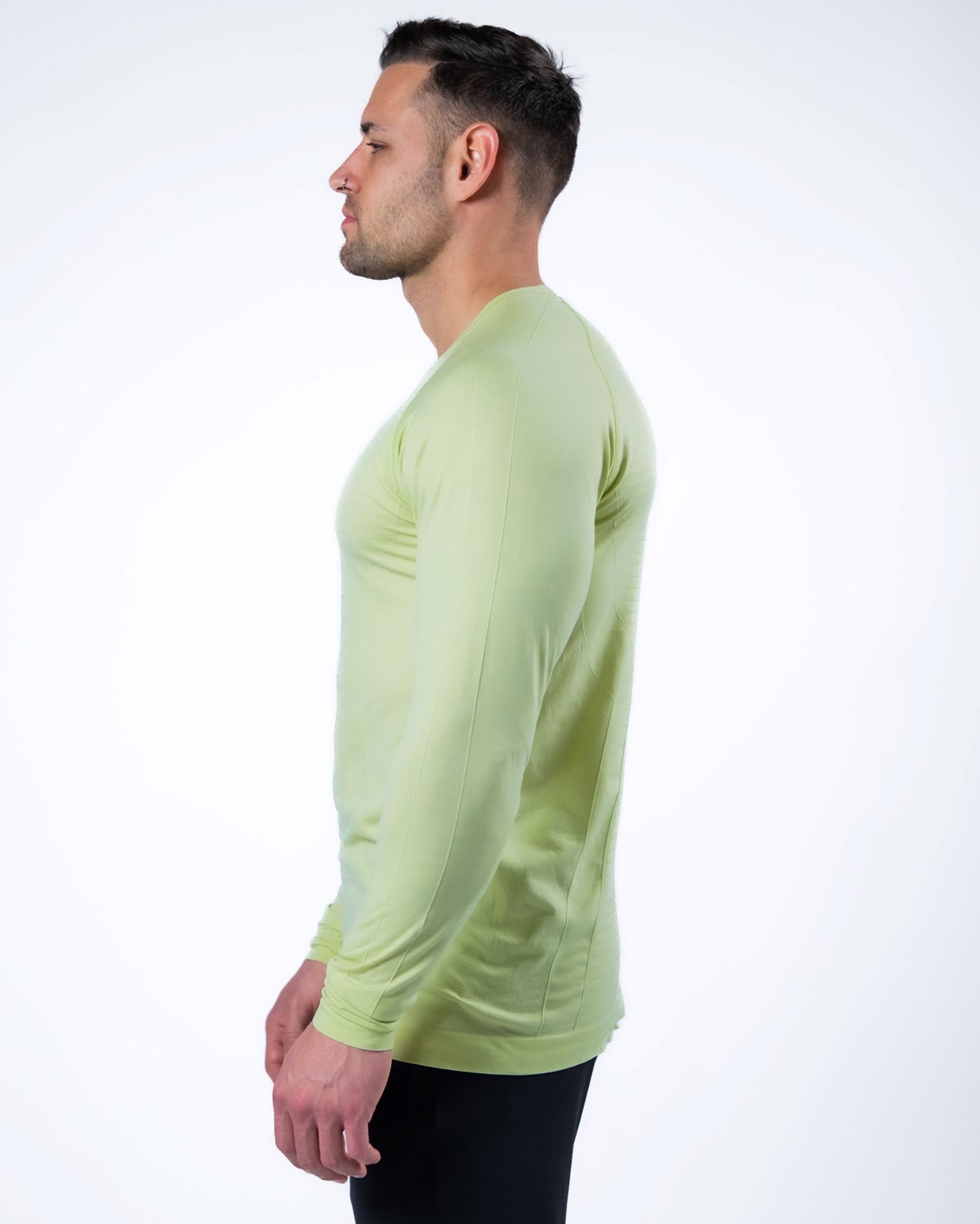 Alphalete High Performance Seamless Long Sleeve Tee Frozen Spring | IT1896742