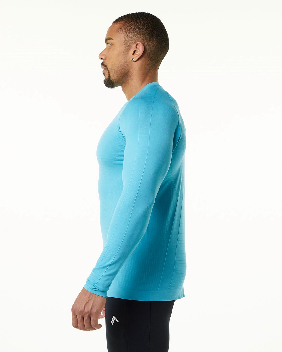 Alphalete High Performance Seamless Long Sleeve Tee Faded Ocean | JB5072961