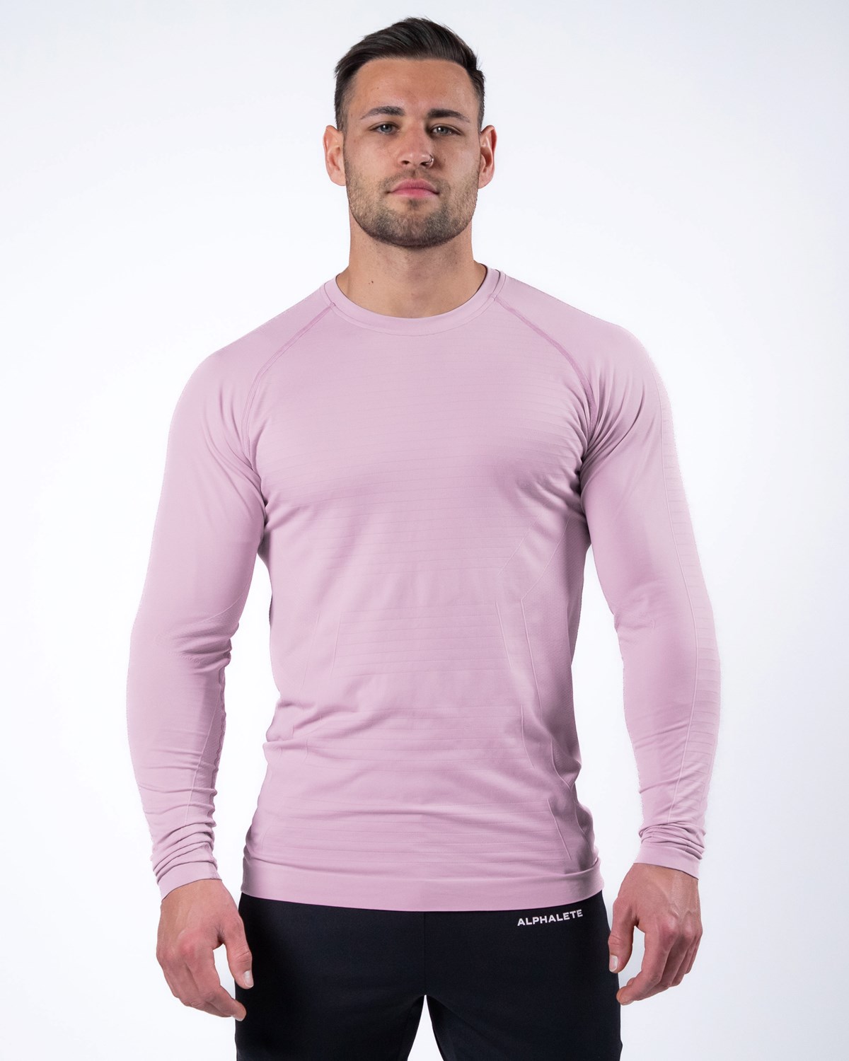 Alphalete High Performance Seamless Long Sleeve Tee Bloom | KR3475260