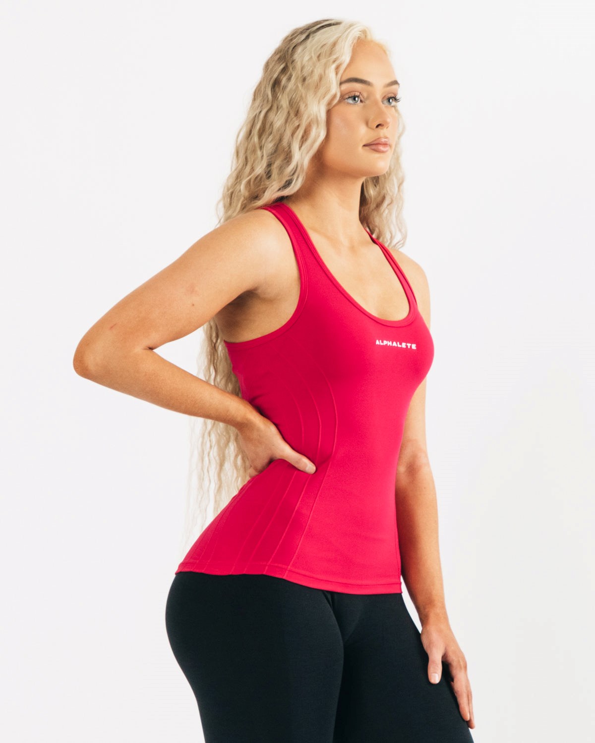 Alphalete High Performance Seamless Tank Rosa | QW4297108