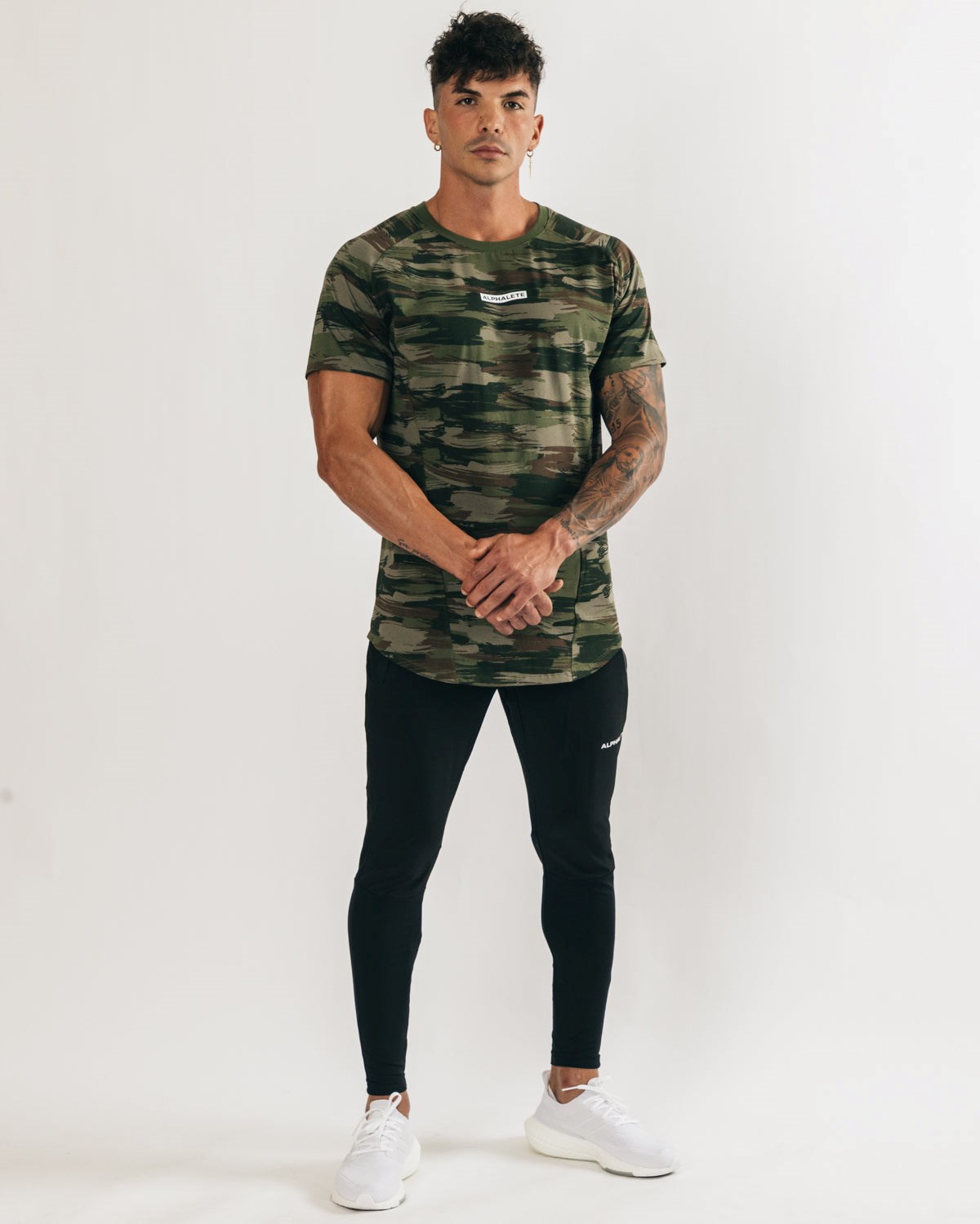 Alphalete High Performance Tee Olivgrün Camouflage | BN5271408