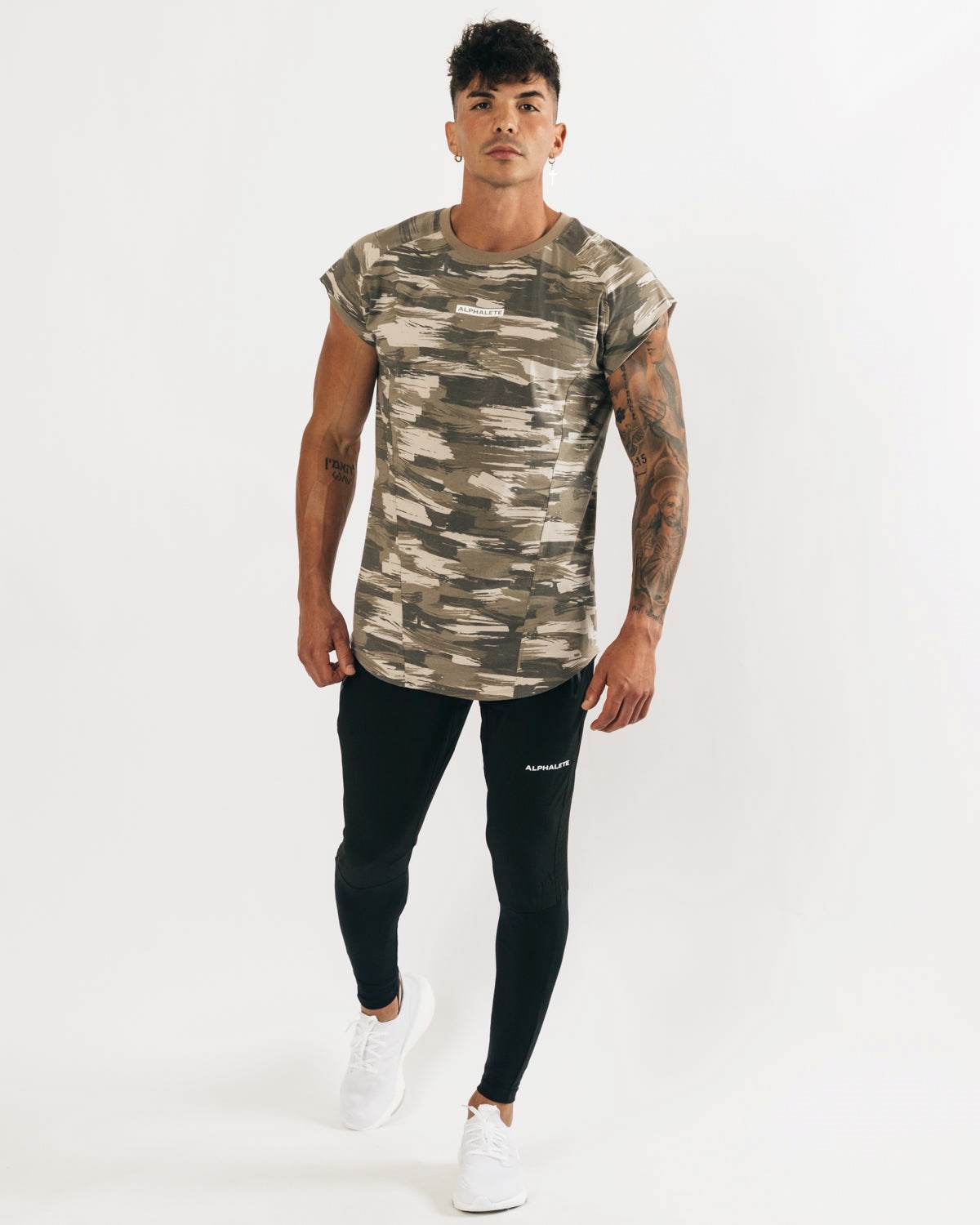 Alphalete High Performance Ärmellose Tee Camouflage | IY4682139