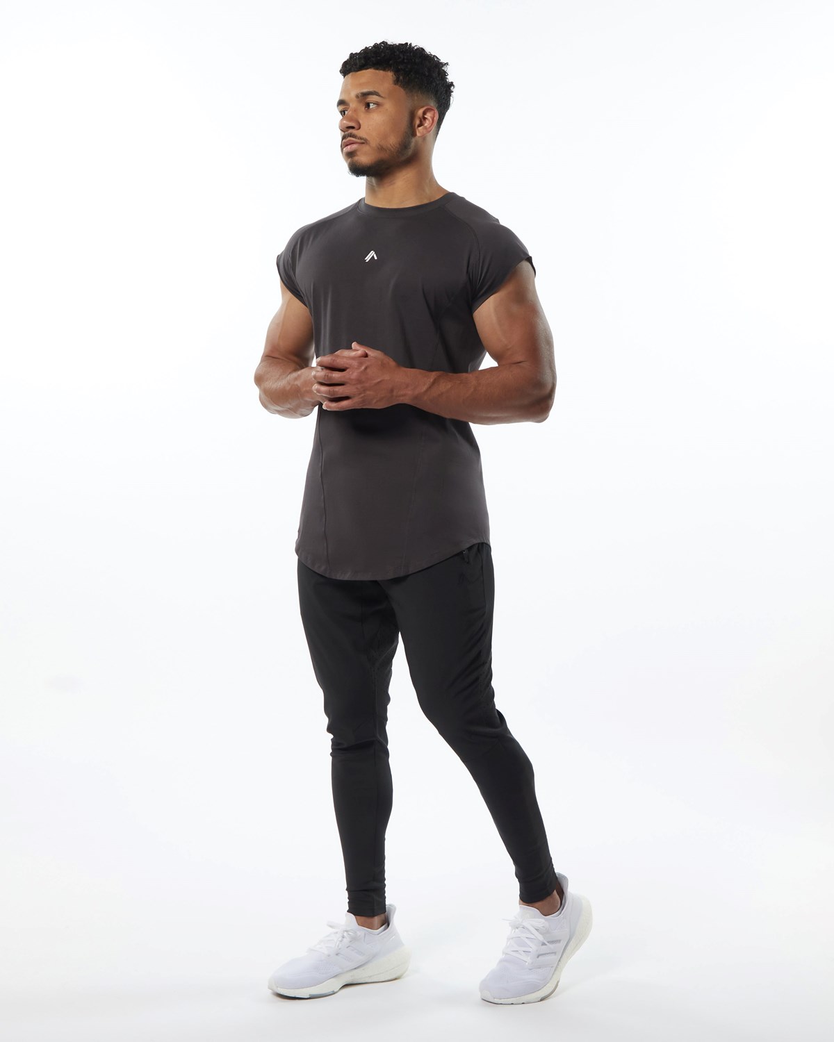 Alphalete High Performance Ärmellose Tee Grau | KE5840173