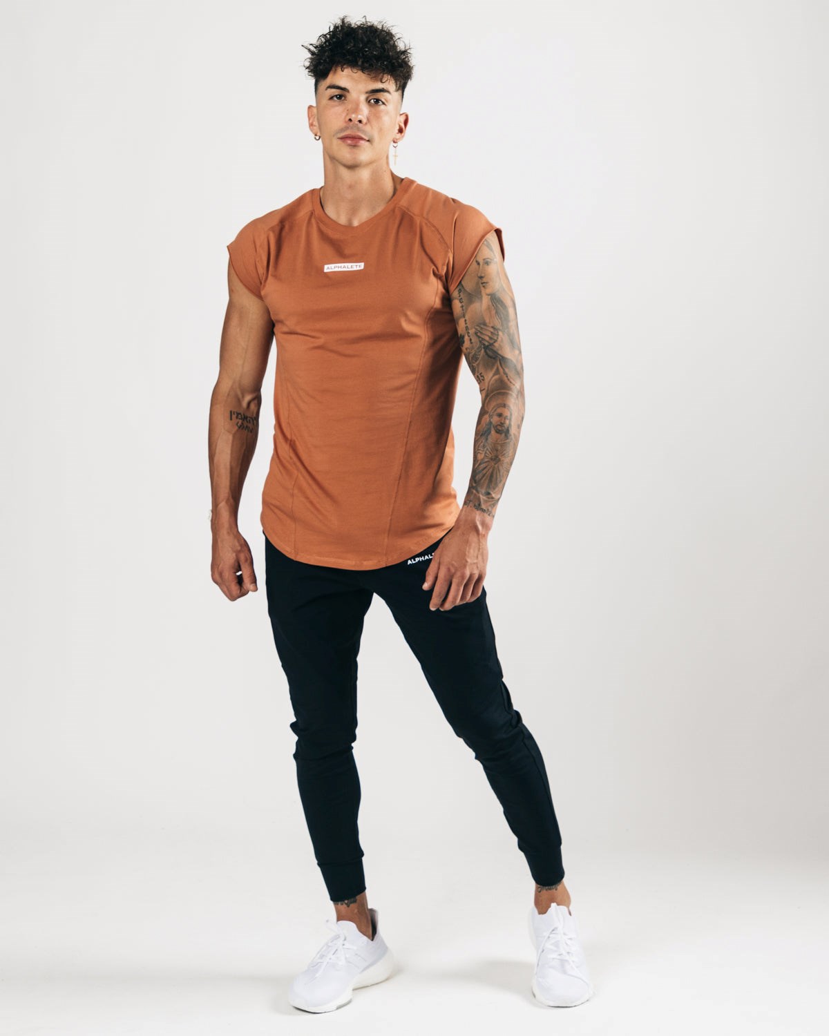 Alphalete High Performance Ärmellose Tee Clay | PA2086971