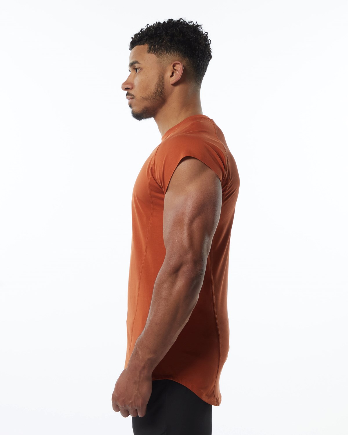 Alphalete High Performance Ärmellose Tee Sour Tangerine | PW5269841