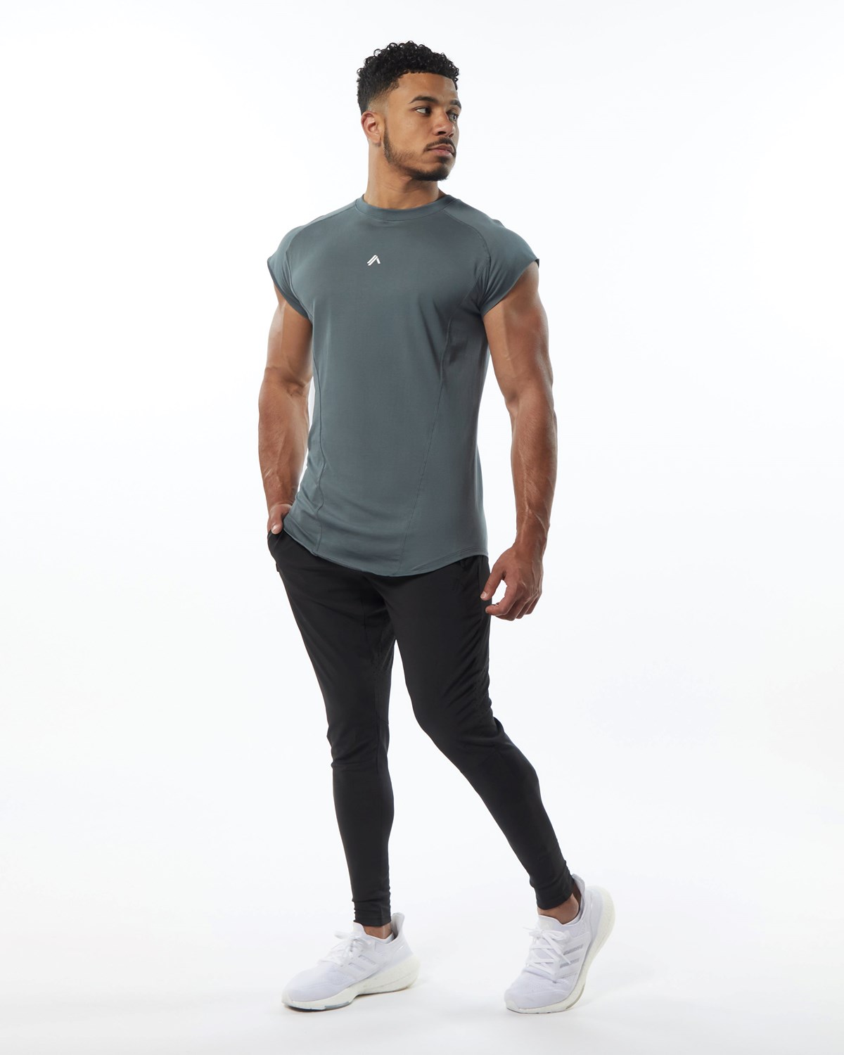 Alphalete High Performance Ärmellose Tee Grau | WE8093471