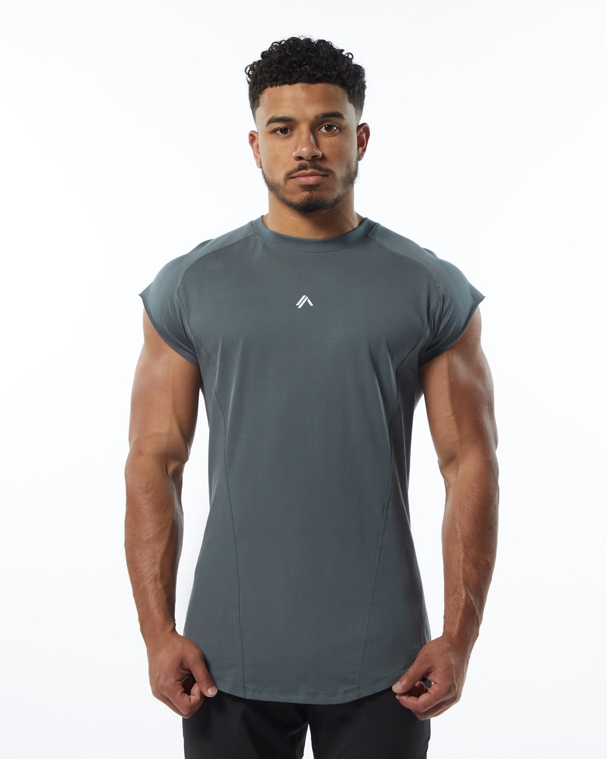 Alphalete High Performance Ärmellose Tee Grau | WE8093471