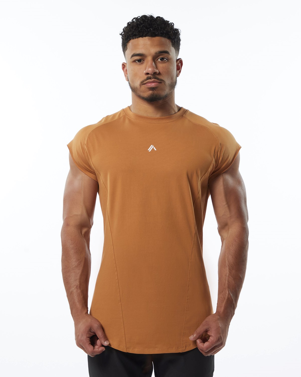 Alphalete High Performance Ärmellose Tee Chestnut | ZK3815276