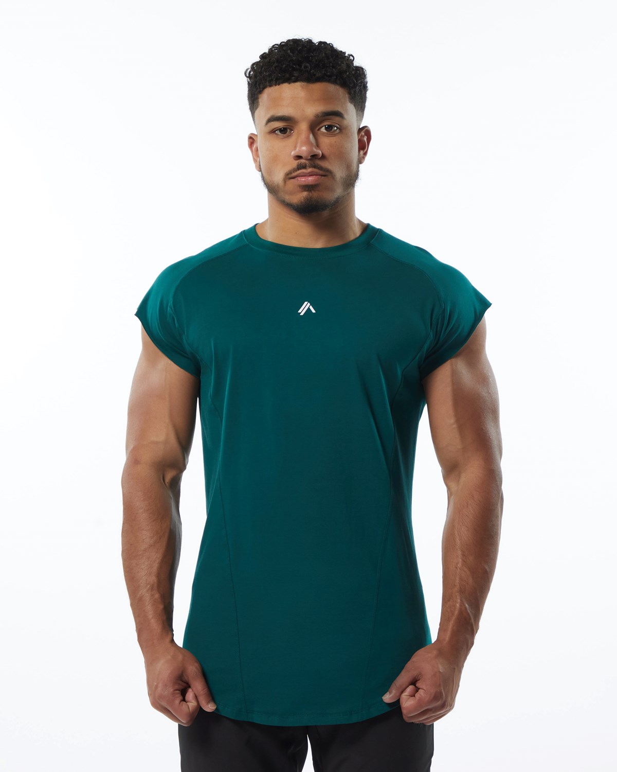 Alphalete High Performance Ärmellose Tee Velvet Teal | ZN6945380