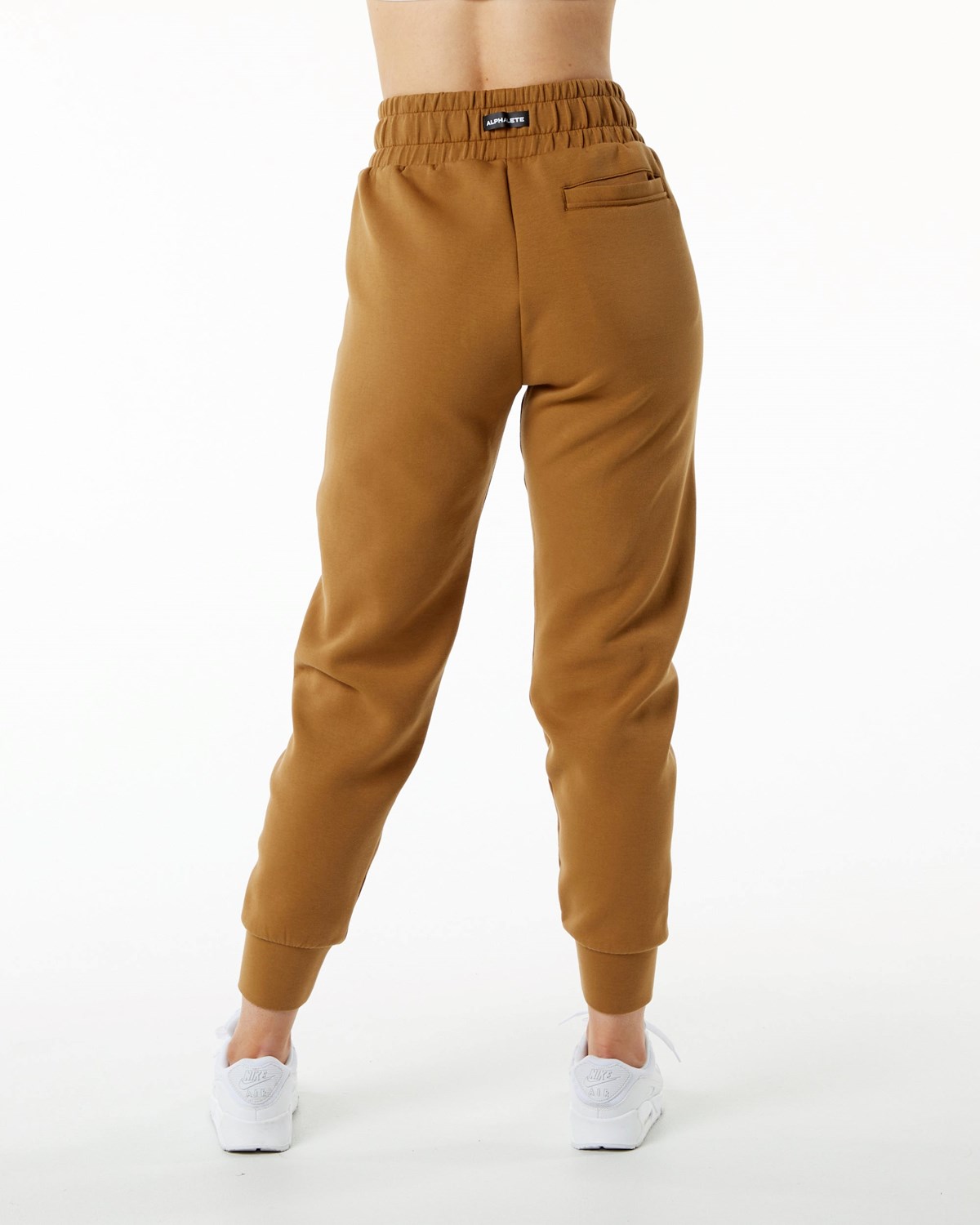 Alphalete Interlock Knit Cuffed Jogger Almond | YP2934816