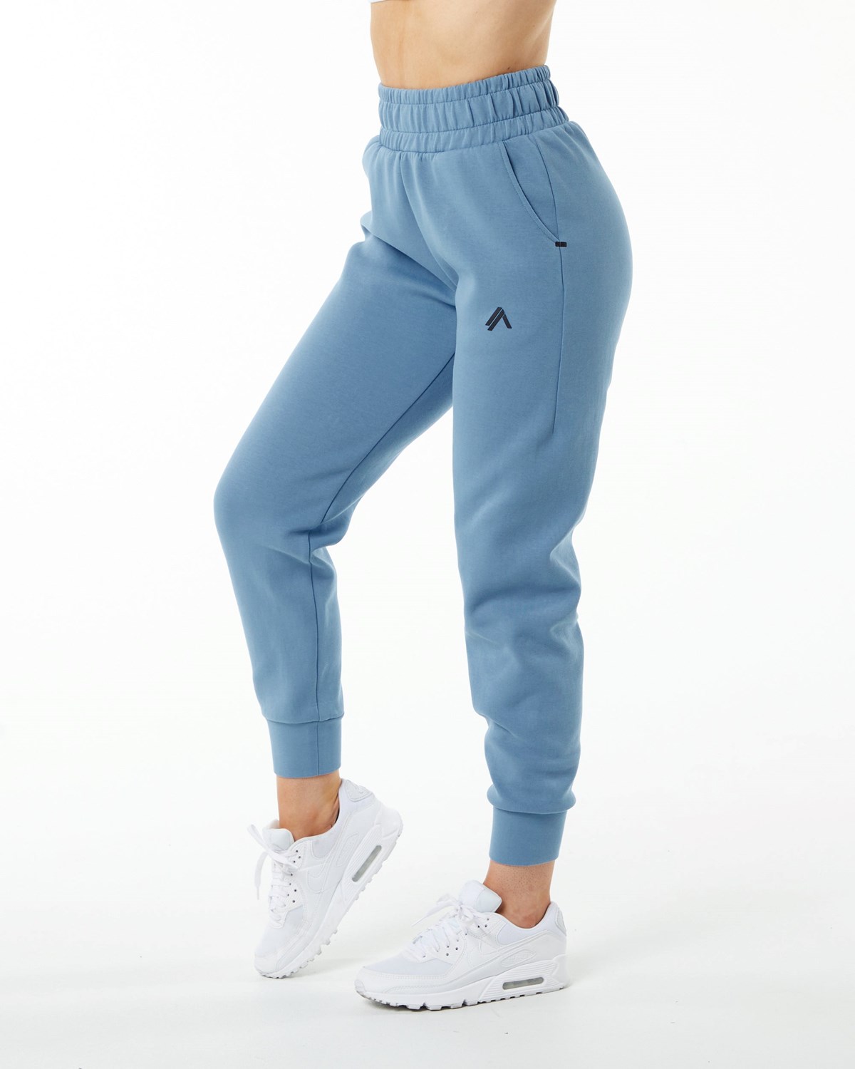 Alphalete Interlock Knit Cuffed Jogger Blau | BI2146705