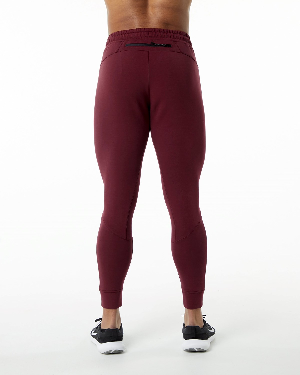 Alphalete Interlock Knit Cuffed Jogger Bordeaux | SN2317605