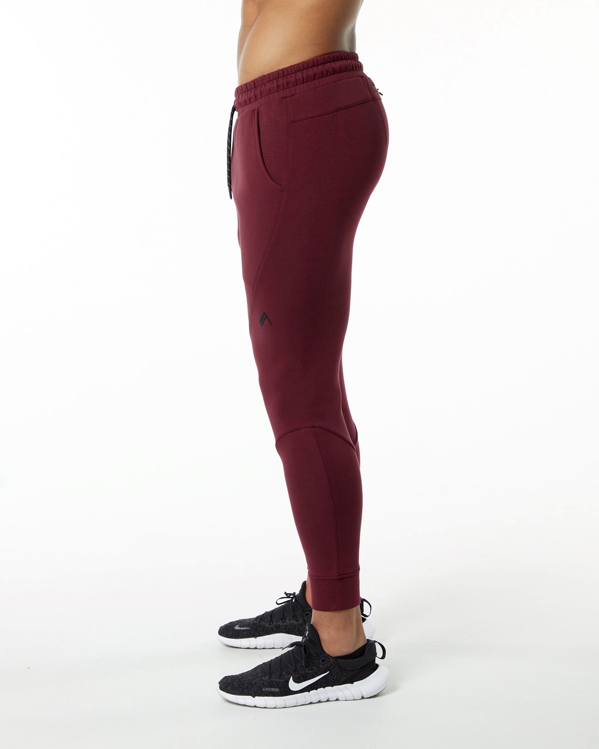 Alphalete Interlock Knit Cuffed Jogger Bordeaux | SN2317605