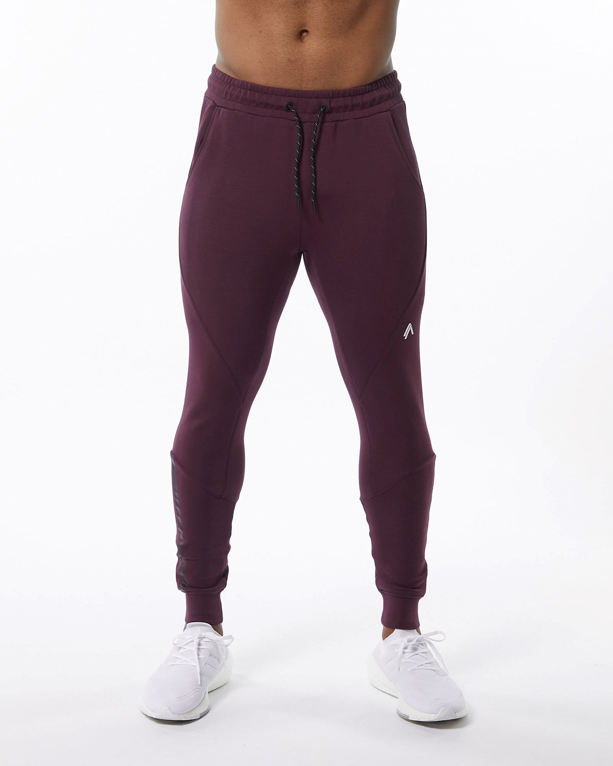 Alphalete Interlock Knit Cuffed Jogger Merlot | FP2057394