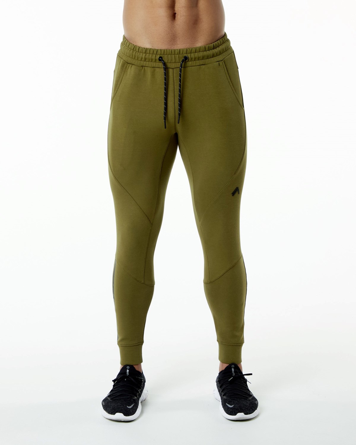 Alphalete Interlock Knit Cuffed Jogger Moss | WM0764813