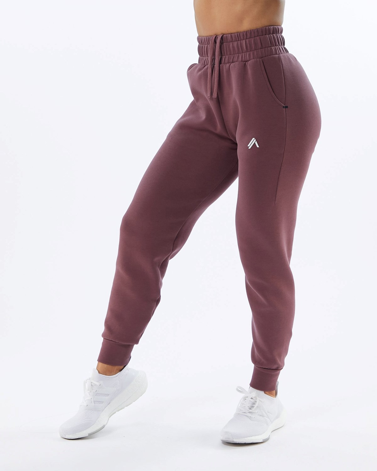 Alphalete Interlock Knit Cuffed Jogger Mauve | ZX0965173