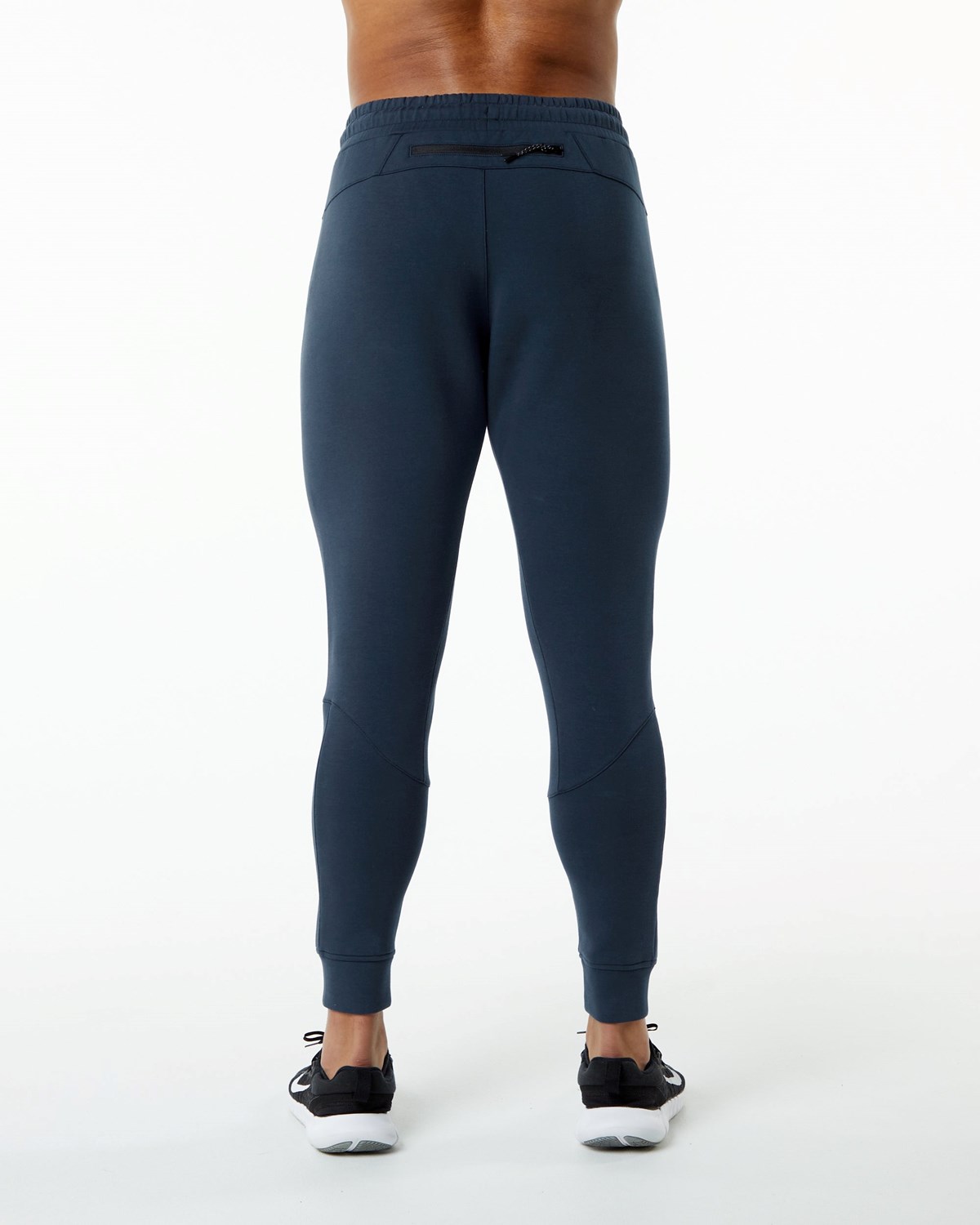 Alphalete Interlock Knit Cuffed Jogger Navy | GV5012463