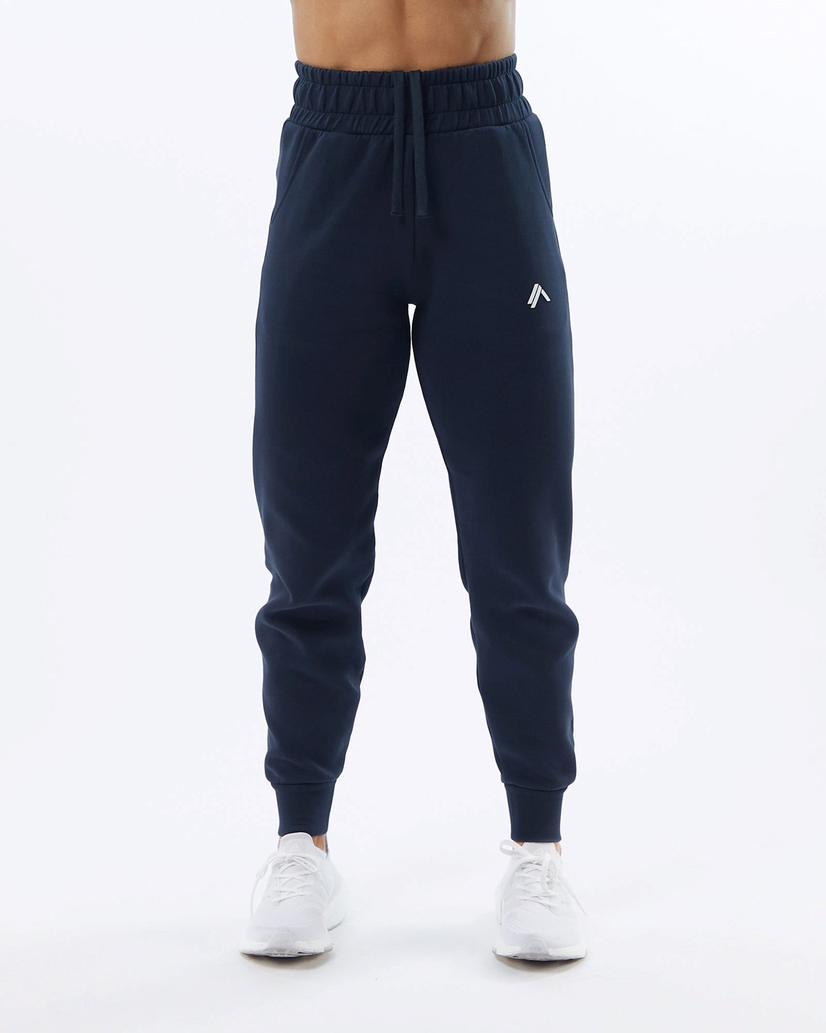 Alphalete Interlock Knit Cuffed Jogger Navy | MK0543869