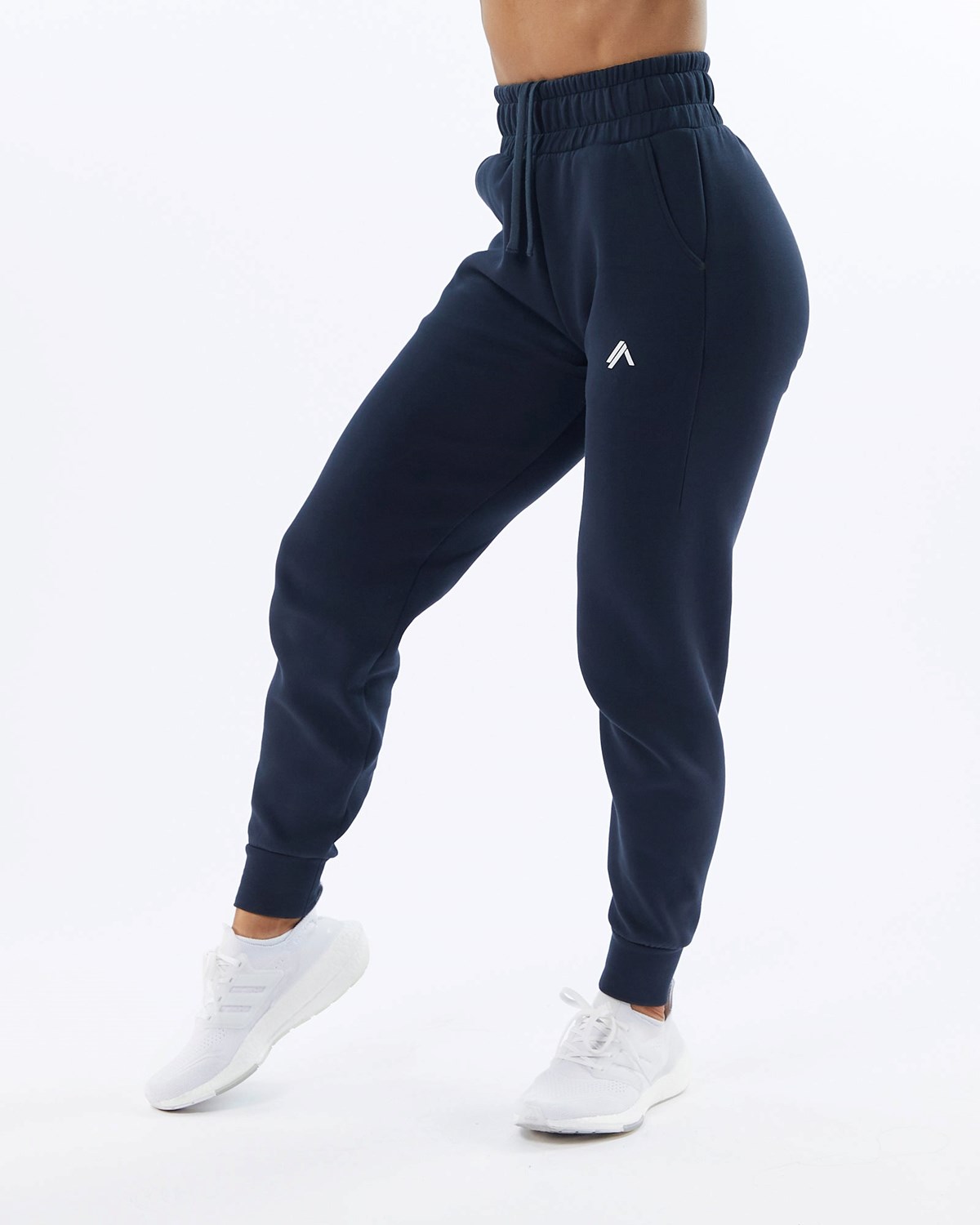 Alphalete Interlock Knit Cuffed Jogger Navy | MK0543869