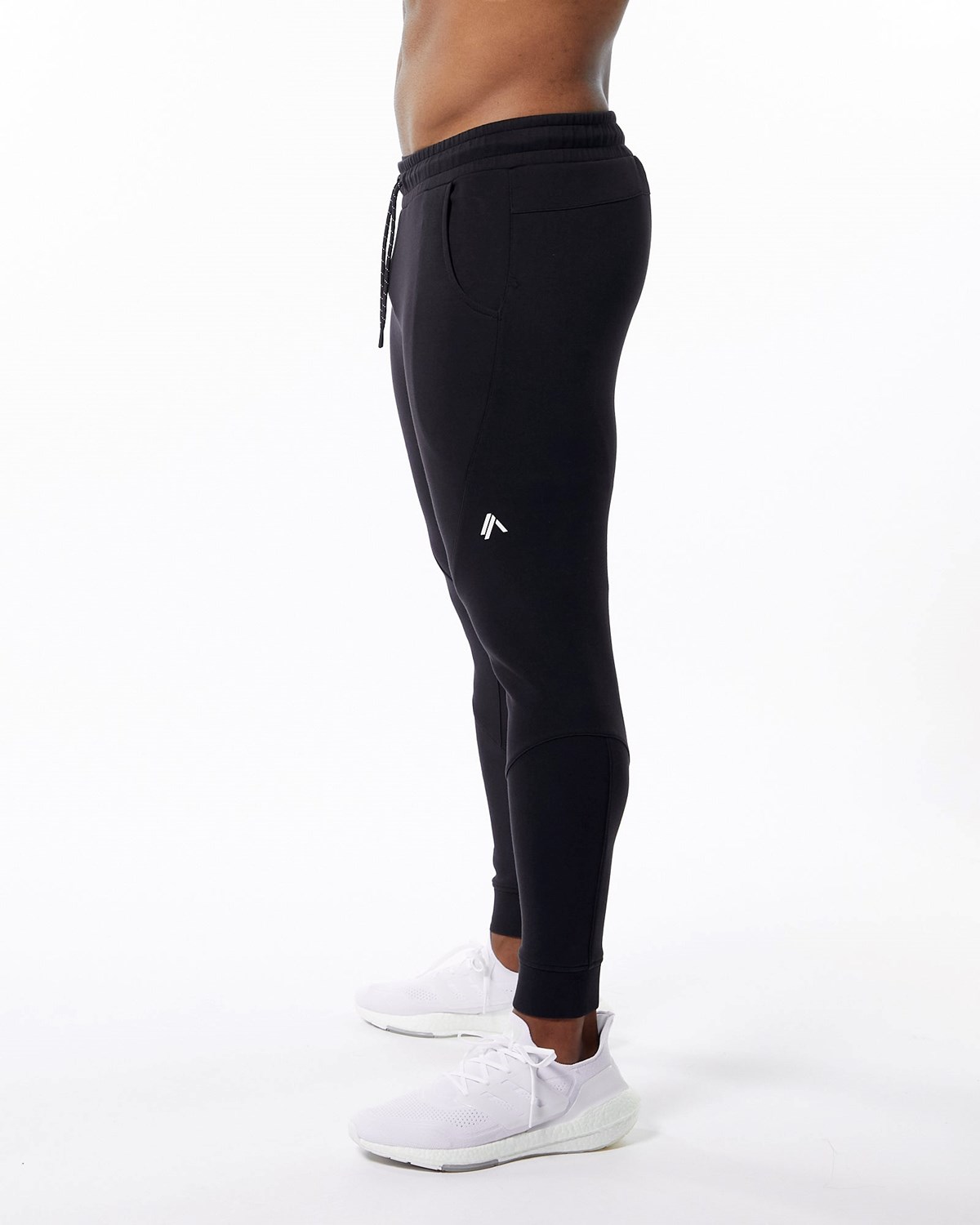 Alphalete Interlock Knit Cuffed Jogger Schwarz | BC5072864