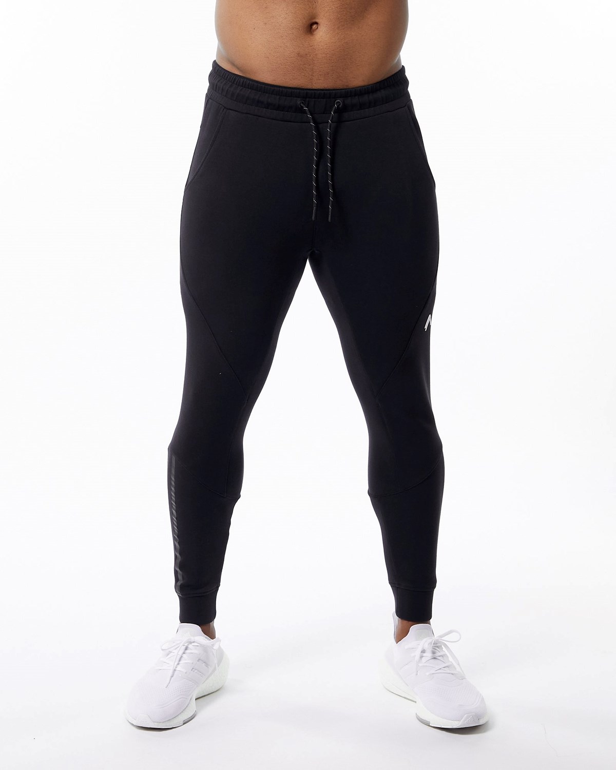 Alphalete Interlock Knit Cuffed Jogger Schwarz | BC5072864