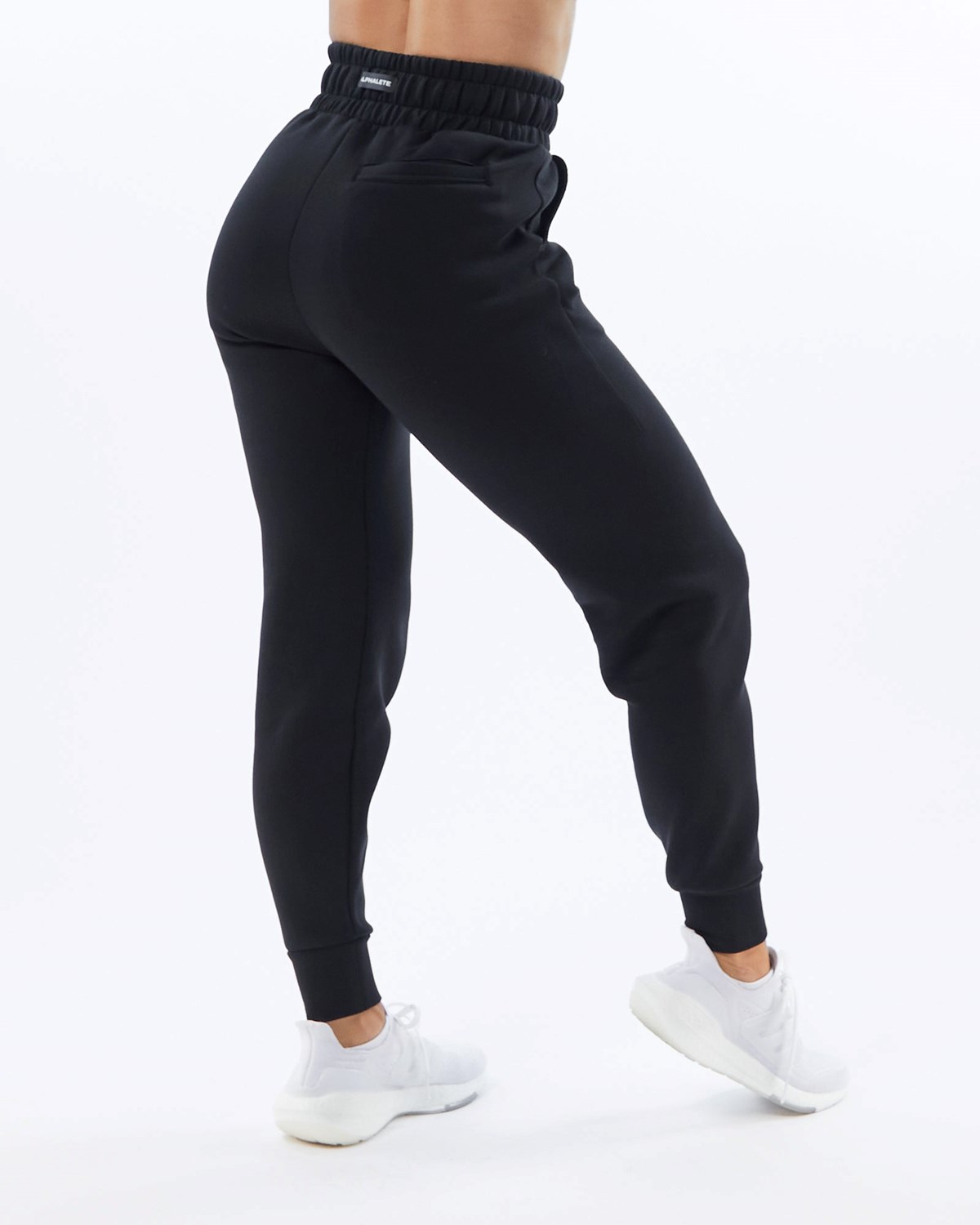 Alphalete Interlock Knit Cuffed Jogger Schwarz | BH3982176