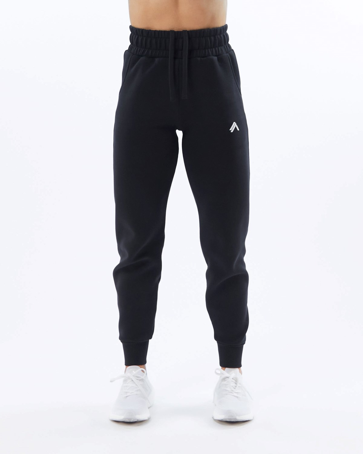 Alphalete Interlock Knit Cuffed Jogger Schwarz | BH3982176