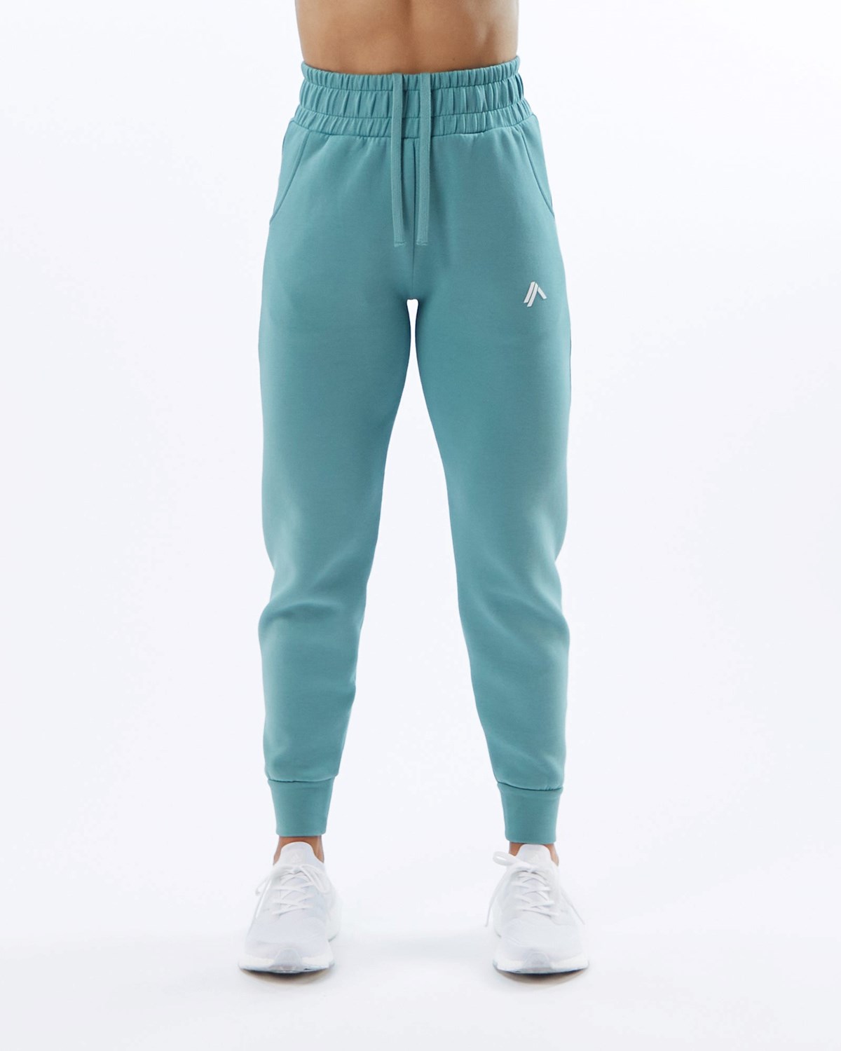 Alphalete Interlock Knit Cuffed Jogger Teal | GK7891432