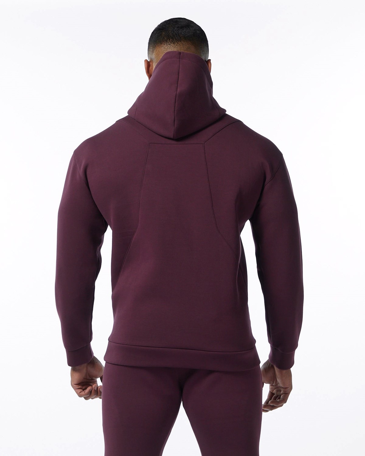 Alphalete Interlock Knit Hoodie Merlot | IN8379251