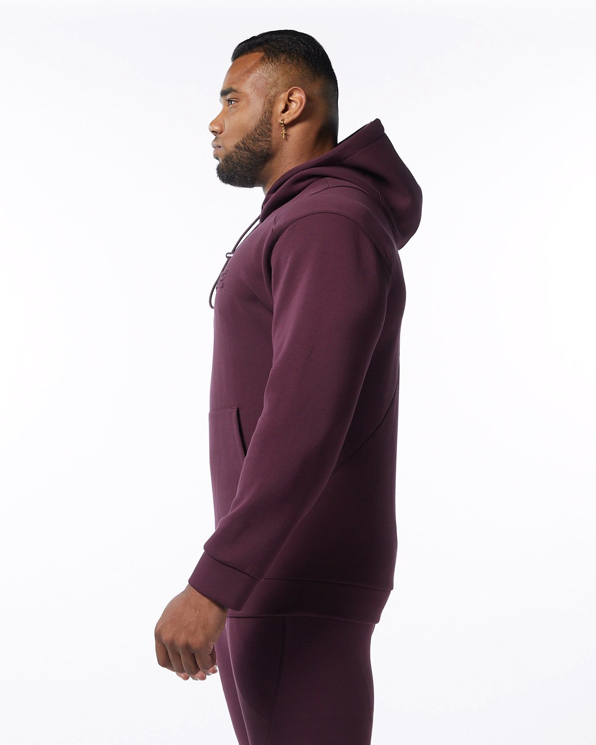 Alphalete Interlock Knit Hoodie Merlot | IN8379251