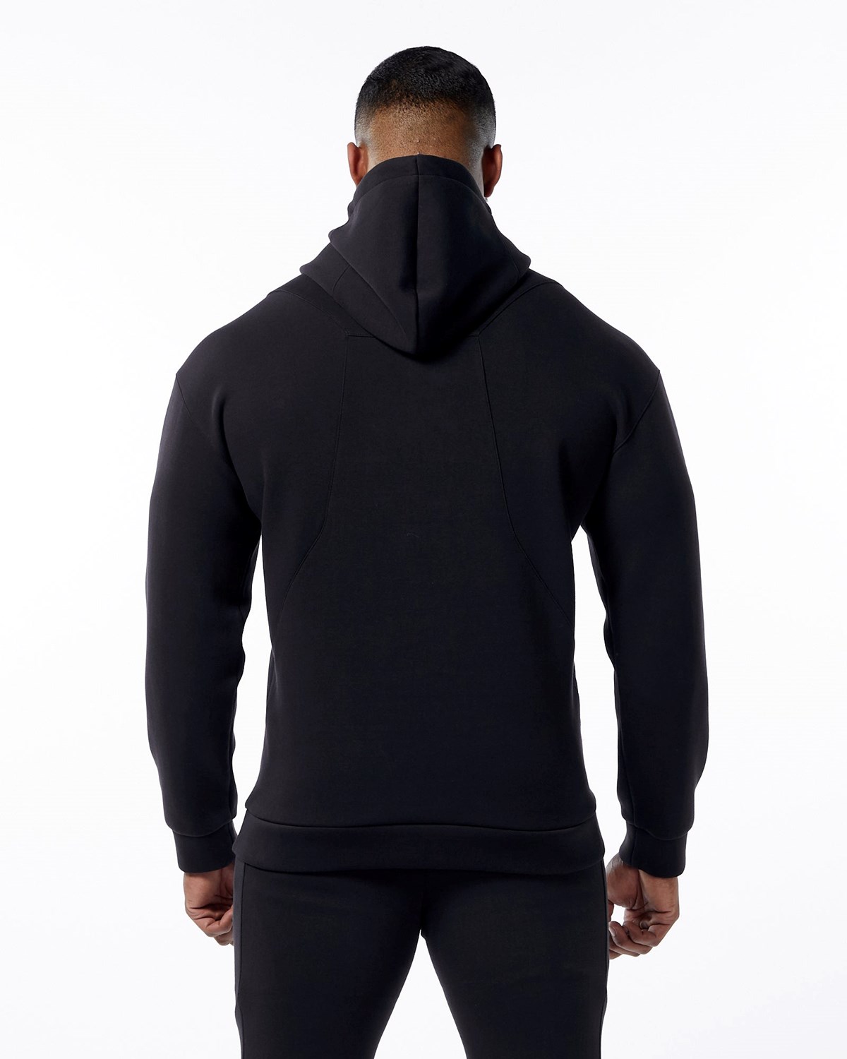 Alphalete Interlock Knit Hoodie Schwarz | AV7326194