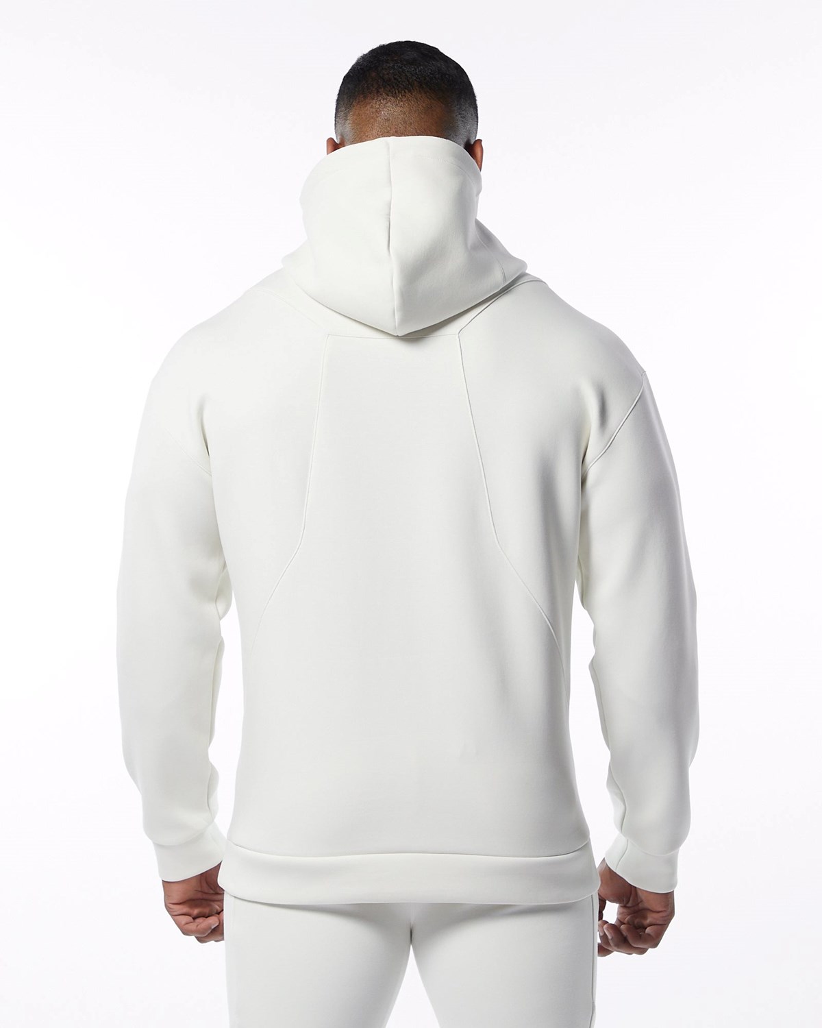 Alphalete Interlock Knit Hoodie Weiß | LP8137209