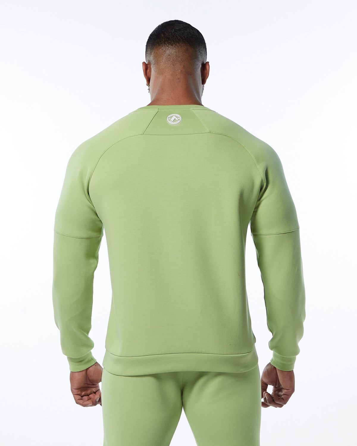 Alphalete Interlock Knit Pullover Hellgrün | BP3541672