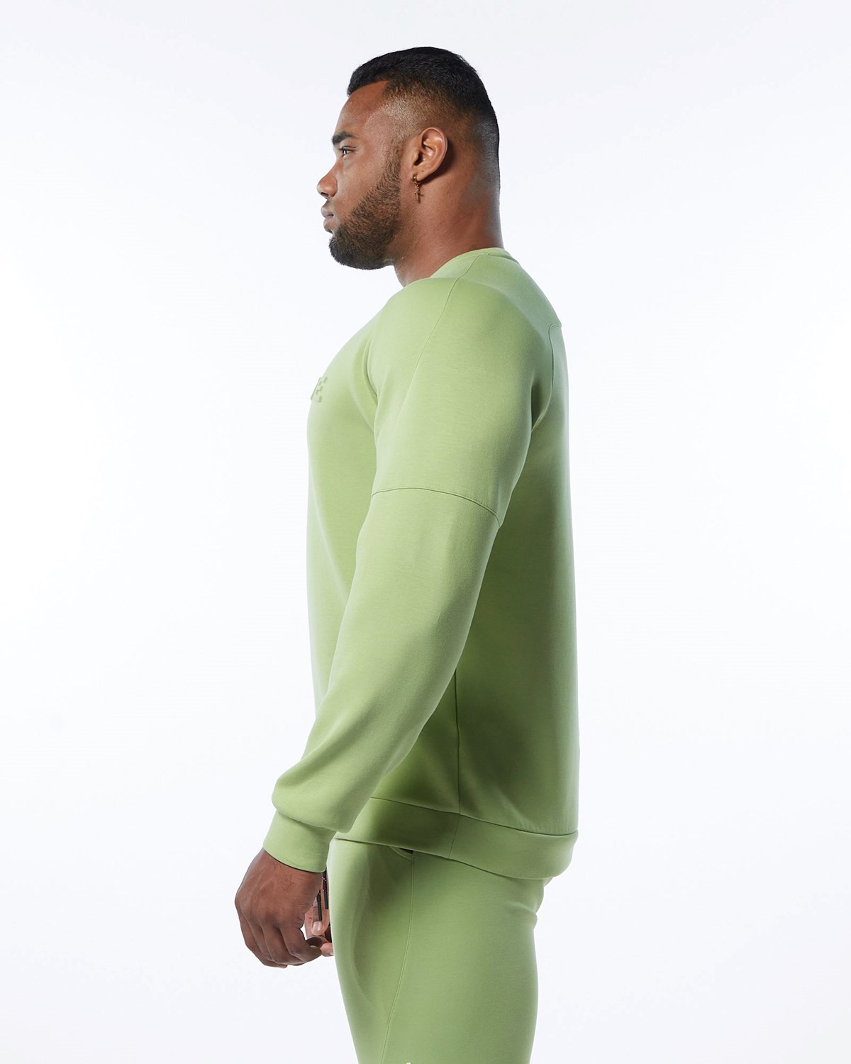 Alphalete Interlock Knit Pullover Hellgrün | BP3541672