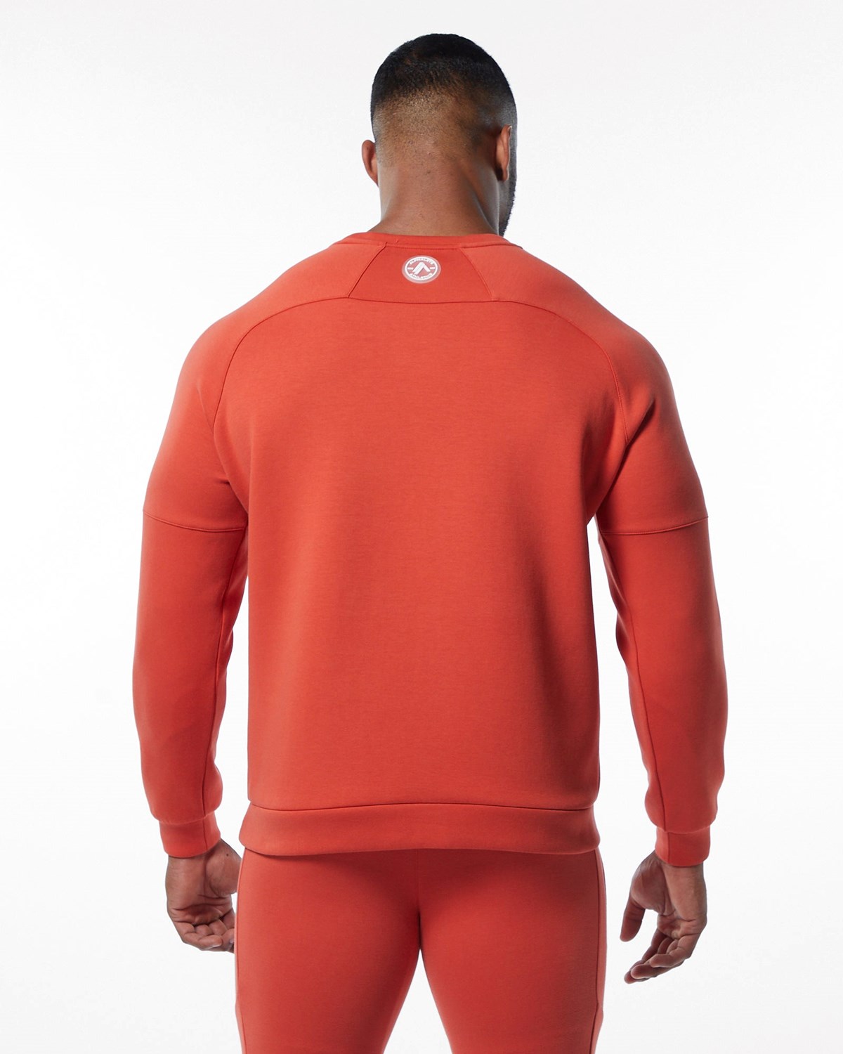 Alphalete Interlock Knit Pullover Orange | KW4687129