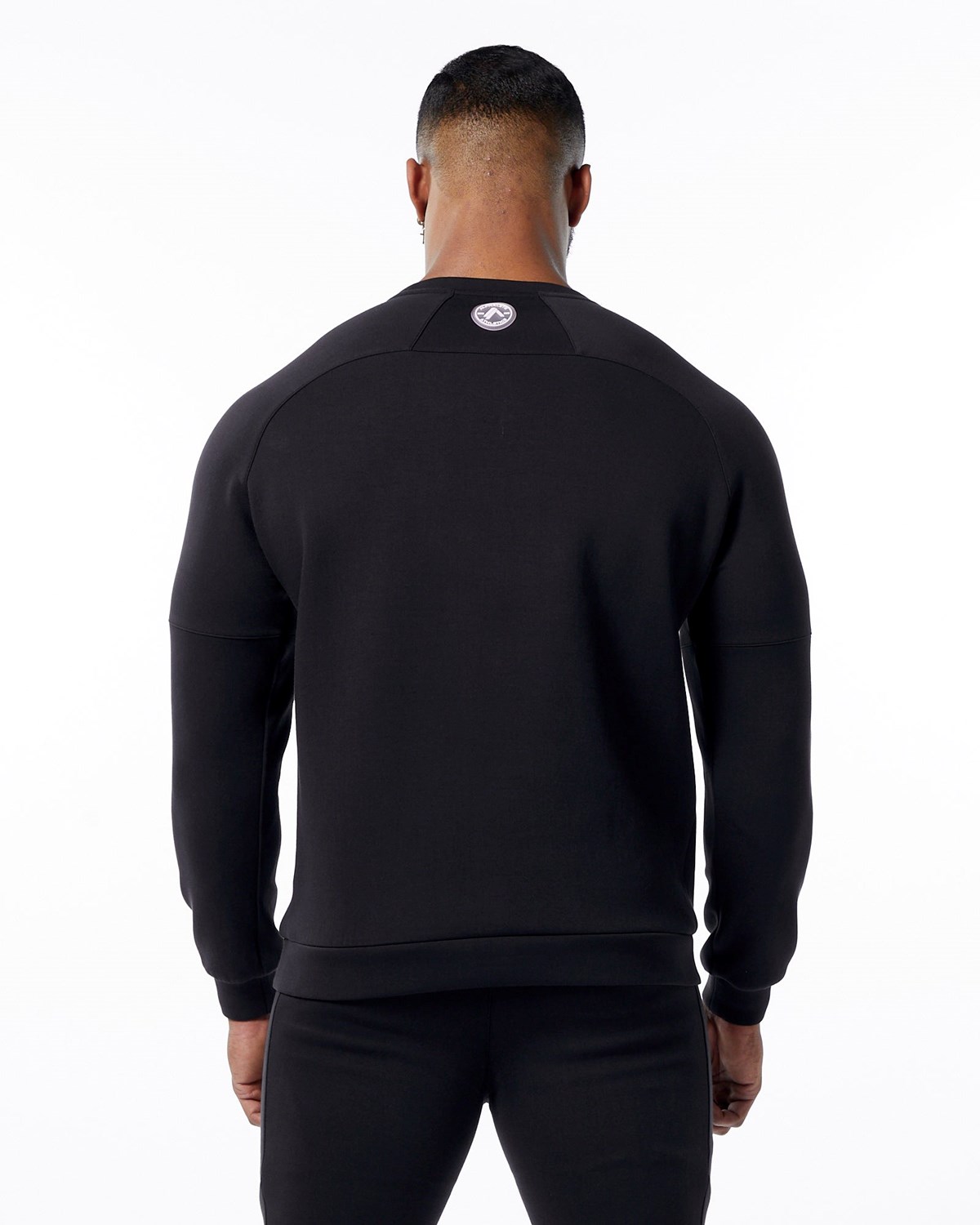 Alphalete Interlock Knit Pullover Schwarz | MU2458069