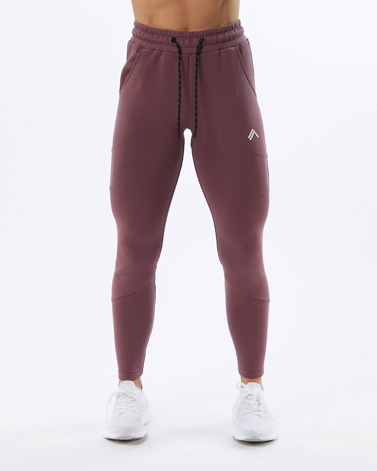 Alphalete Interlock Knit Zip Jogger Mauve | QJ3059614