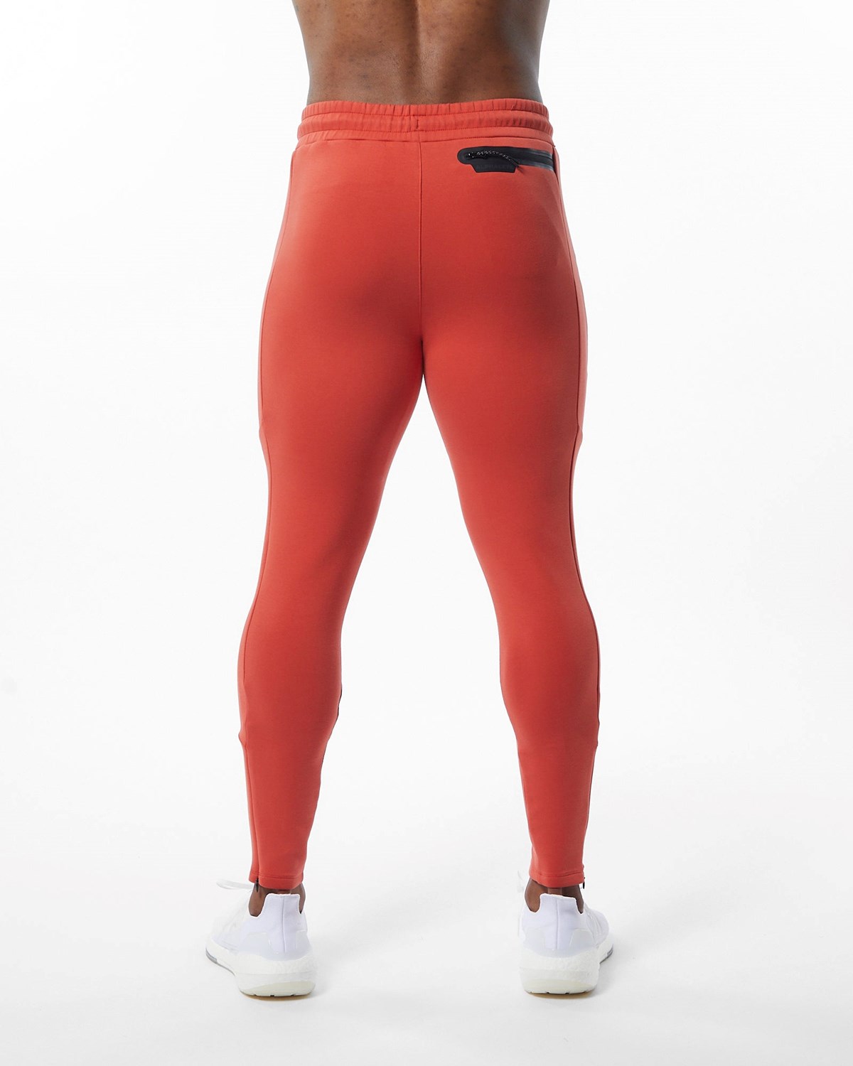 Alphalete Interlock Knit Zip Jogger Orange | NW8735210