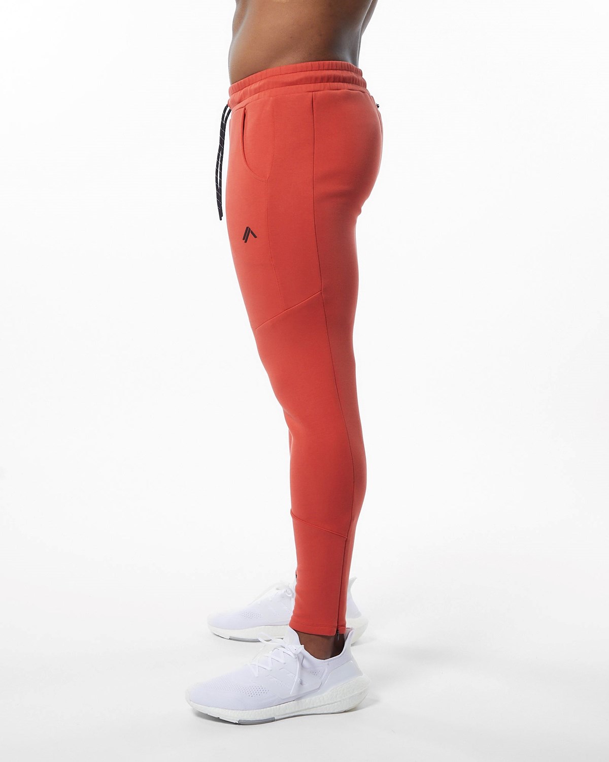 Alphalete Interlock Knit Zip Jogger Orange | NW8735210