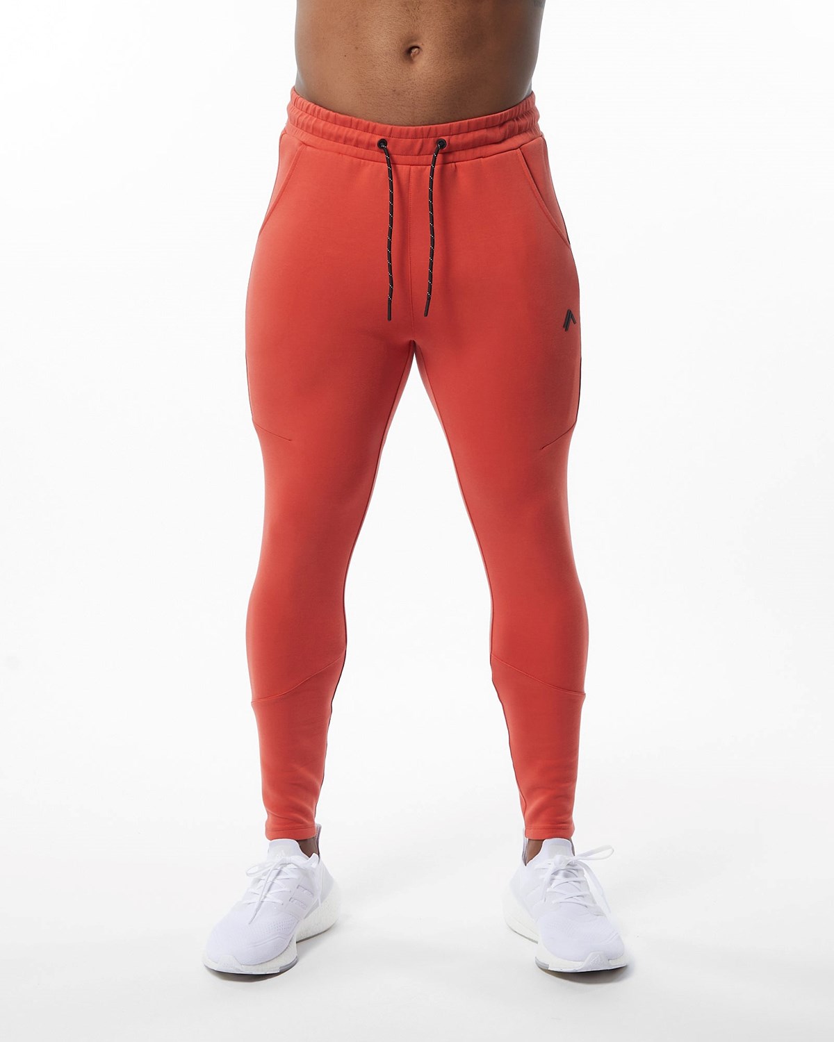 Alphalete Interlock Knit Zip Jogger Orange | NW8735210