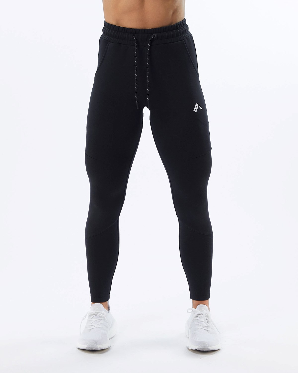 Alphalete Interlock Knit Zip Jogger Schwarz | GR5687041