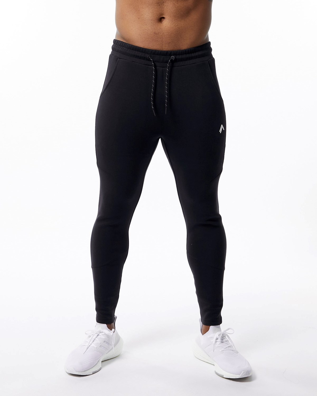 Alphalete Interlock Knit Zip Jogger Schwarz | KF5167902