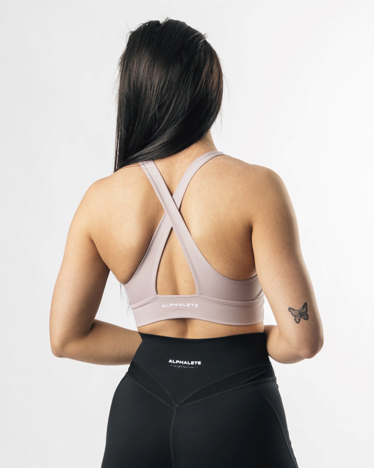 Alphalete Medium-Impact Luxury Sports Bra Lila | MX8940725