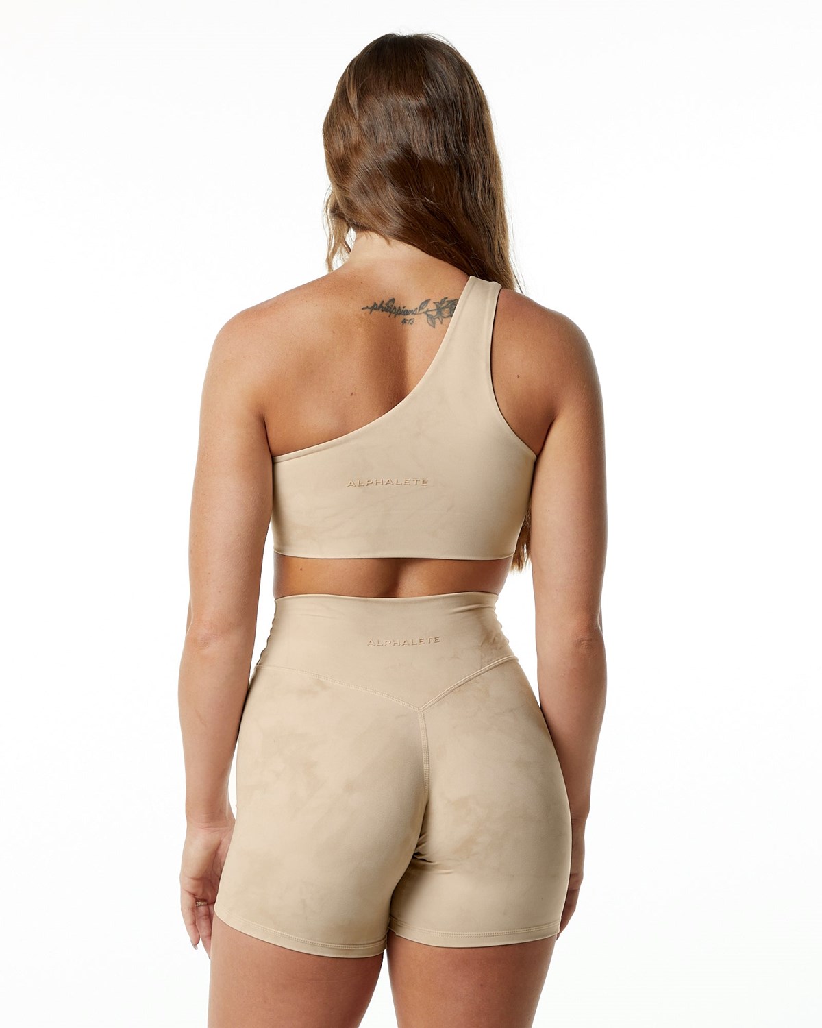 Alphalete Medium-Impact Luxury Sports Bra Hazelnut | SD2948536